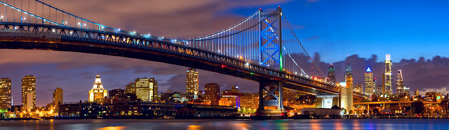 Benjamin Franklin Bridge at Night